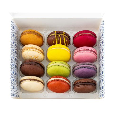 Caixa Macarons Sabores - 12 unidades