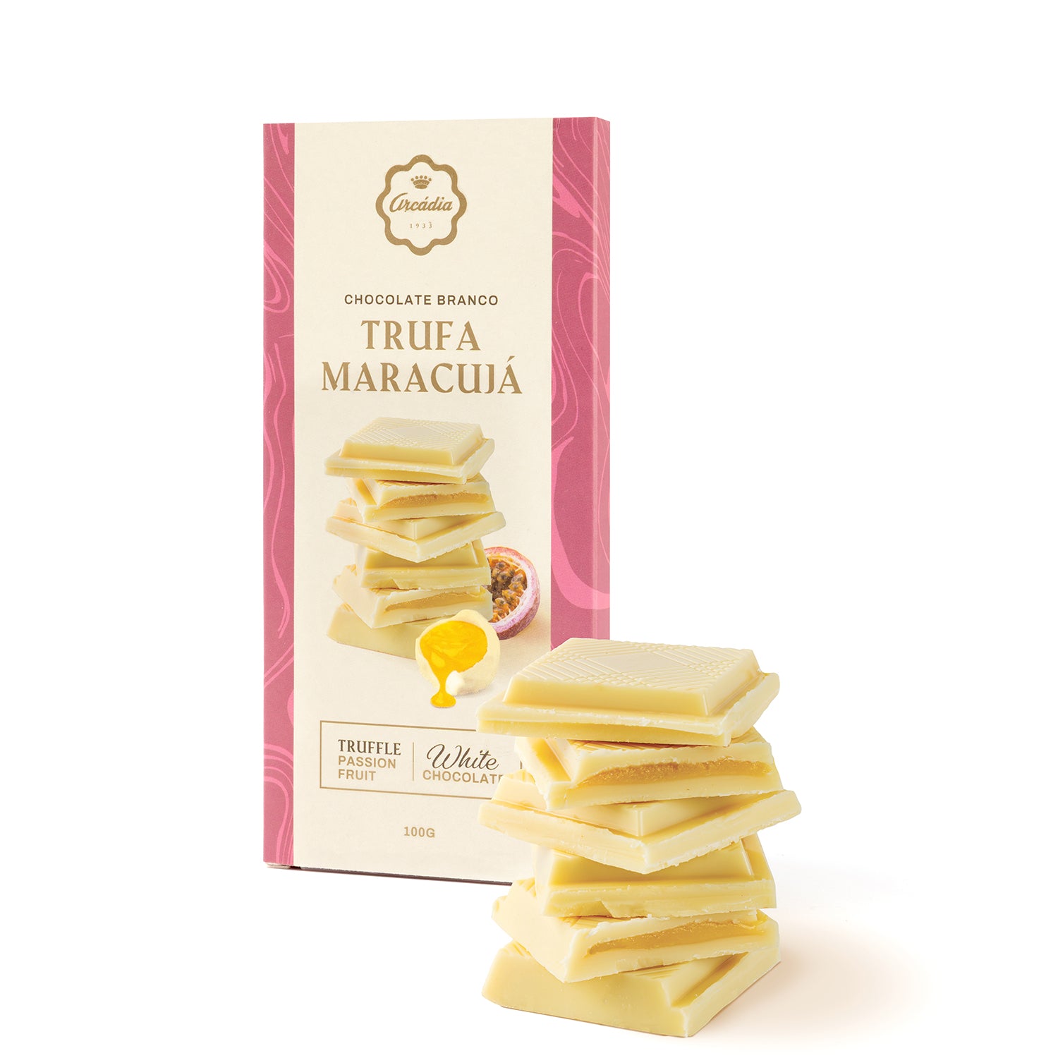 Tablets - White Chocolate and Passion Fruit Truffle - Arcádia