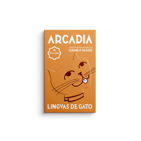 Línguas de Gato Recheadas - Caramelo Salgado