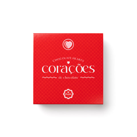 Coração Chocolate Negro com Flor