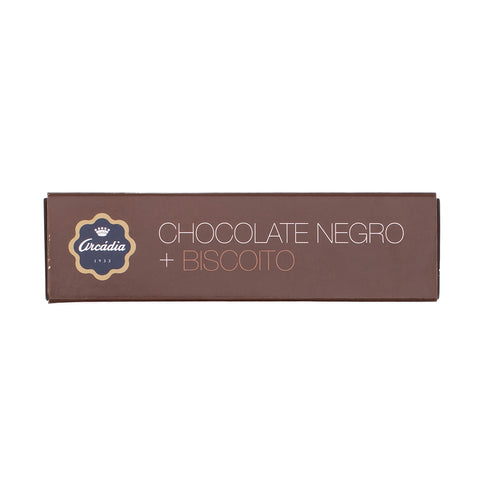 Tablete - Chocolate Negro com Biscoito